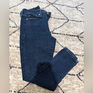 Banana Republic Dark Blue High Rise Skinny Jeans